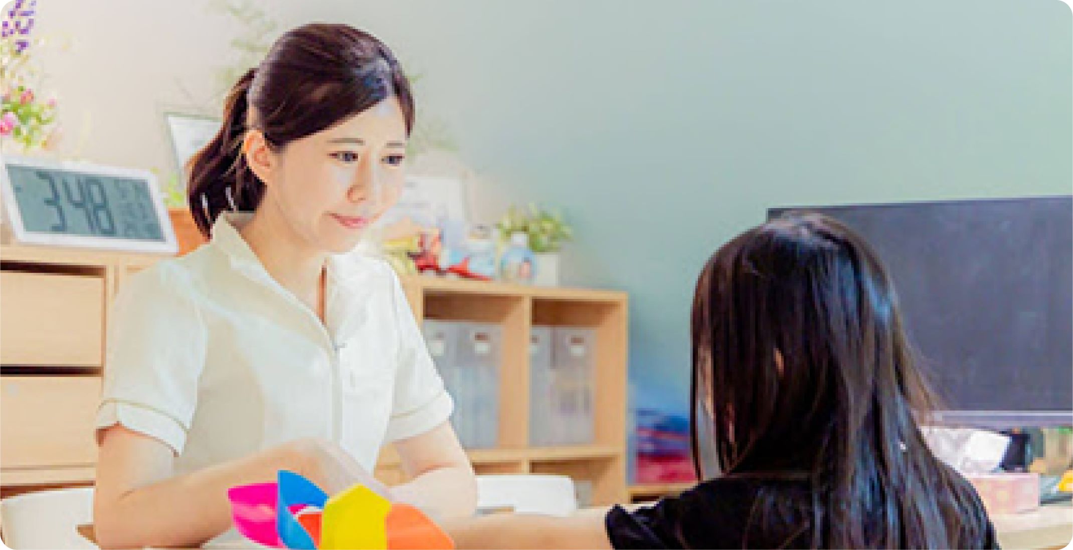 スタッフとお子さまの様子