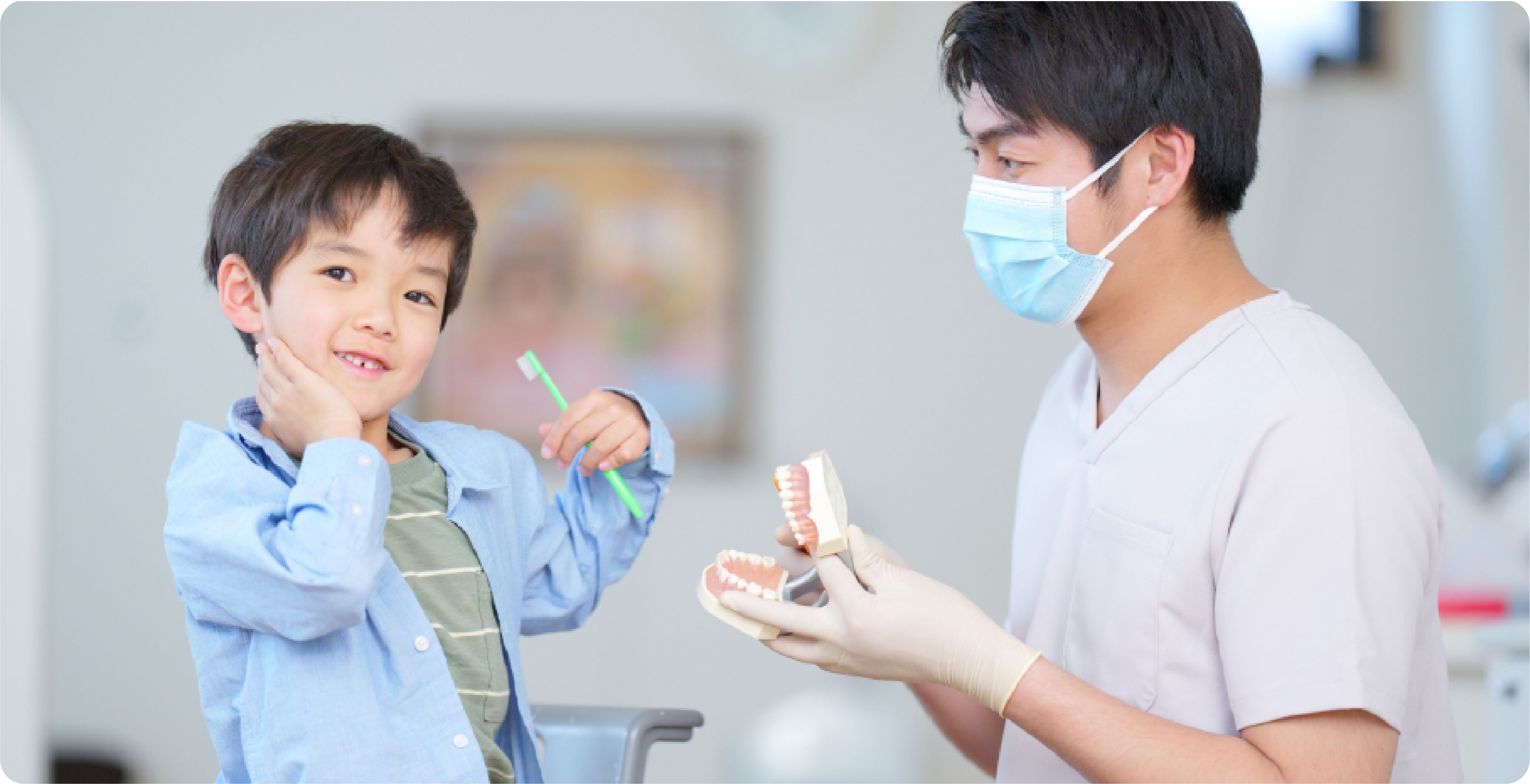 スタッフとお子さまの様子